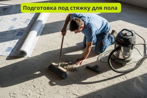 Подготовка под стяжку пола фото